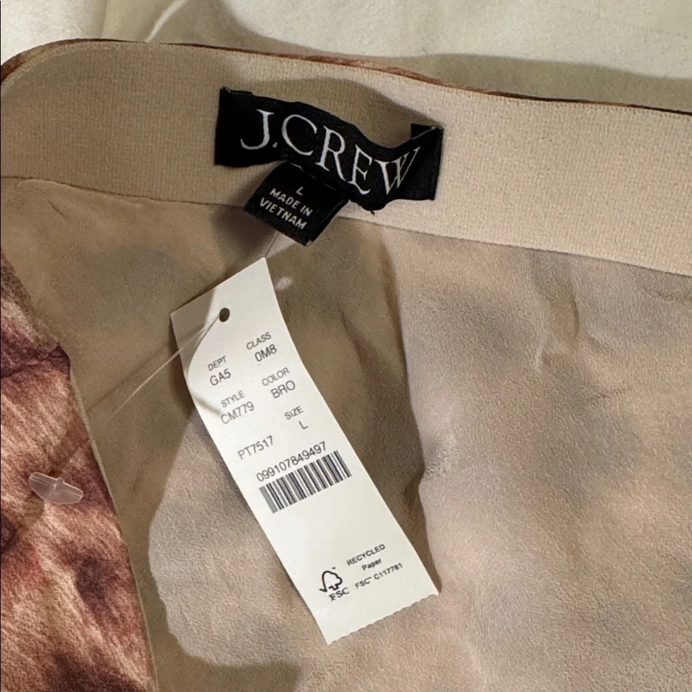 J.Crew Gwyneth flounce-hem skirt in leopard print CM779